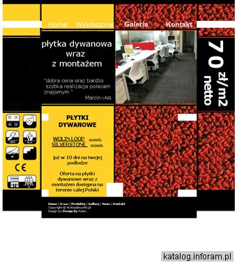 Wykładziny dywanowe w płytkach