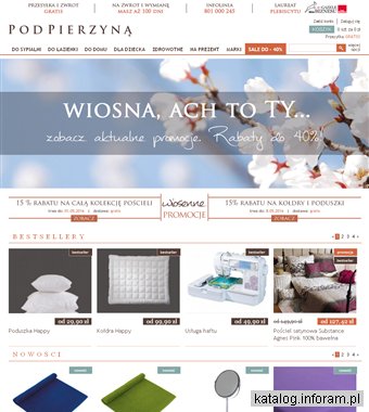 Pod Pierzyną - internetowy sklep z pościelą