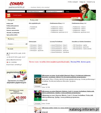 Podręczniki szkolne - księgarnia Conrad