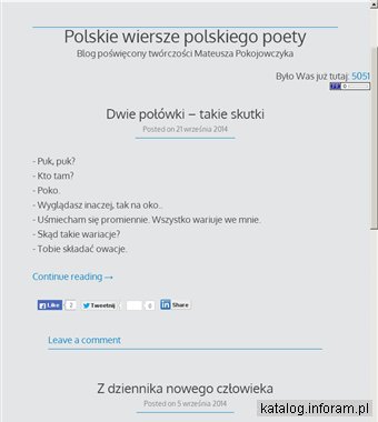 Polskie wiersze polskiego poety
