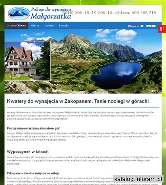 MAŁGORZATKA pensjonaty Zakopane