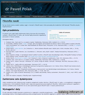 Paweł Polak - filozofia w nauce, strona oficjalna
