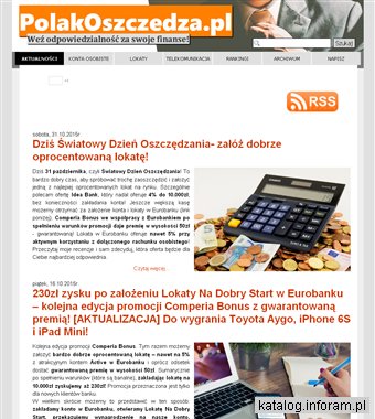 PolakOszczedza.pl - Ranking kont osobistych - Promocje bankowe