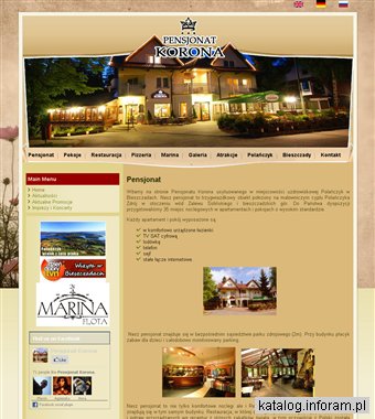 Pensjonat Korona w Polańczyku w Bieszczadach