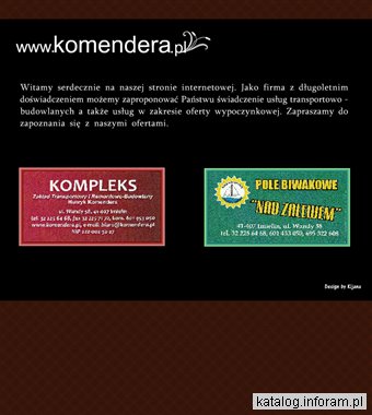 KOMPLEKS HENRYK KOMENDERA pola namiotowe Dziećkowice