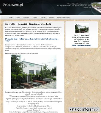 Kamieniarstwo, nagrobki, pomniki Łódź