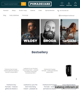 Sklep z Kosmetykami Dla Mężczyzn - Pomadziarz.pl