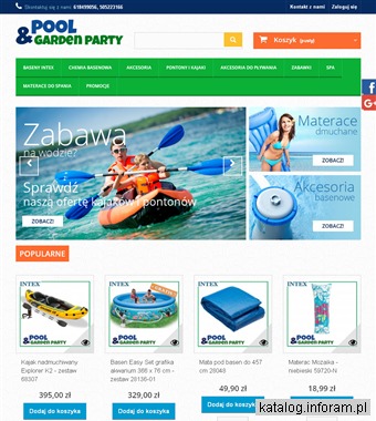 Pool & Garden Party Kajak dmuchany