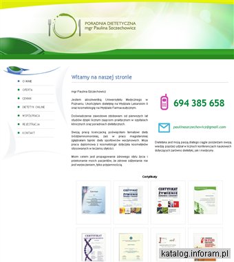 Poradnia Dietetyczna Paulina Szczechowicz online Poznań