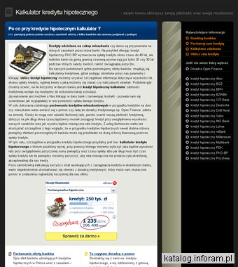 Obliczanie raty kredytu hipotecznego