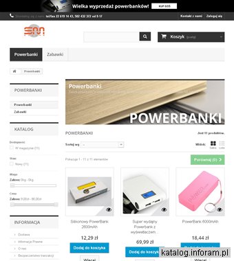 SM EUROPE powerbank reklamowy