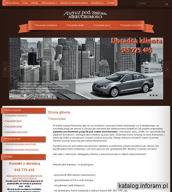 Pożyczki pod zastaw nieruchomości - mieszkania, domu, działki. Pożyczki pozabankowe