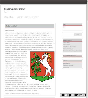Praca dla pracownika biurowego