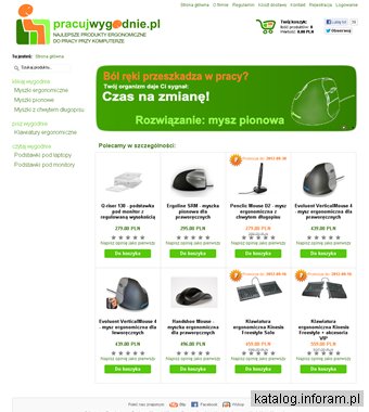 Pracujwygodnie.pl - klawiatury ergonomiczne, myszki ergonomiczne