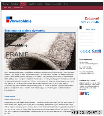 Stacjonarna pralnia dywanów Kraków Dębniki