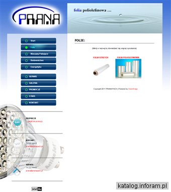 PRANA - źródło życiodajnej energii - folia poliolefinowa, stretch, POF