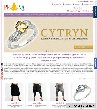 Bransoletki, kolczyki tylko w PranaShop.pl