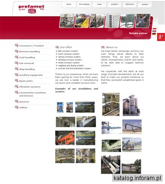 PREFAMET głowice napędowe przenośników