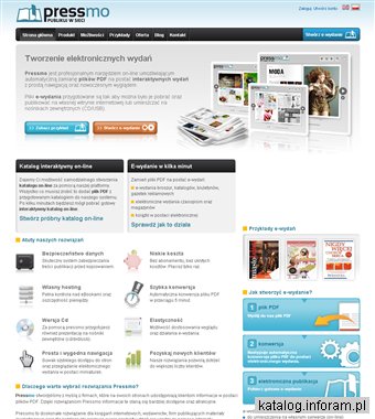 Pressmo - automatyczna konwersja na katalogi flash i ebooki online