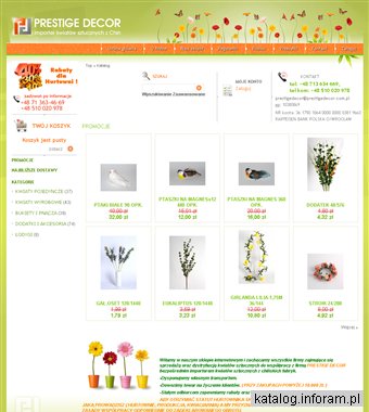 Kwiaty sztuczne z Chin - importer, hurtownia