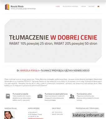 Tłumaczenia niemiecki oferuje firma PRIMUS Marcela Pikuła z miasta Poznań