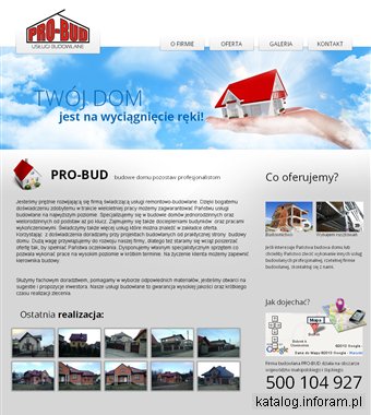 Budowa domów jednorodzinnych PRO-BUD