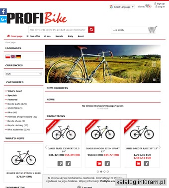 www.profibike.com.pl akcesoria rowerowe