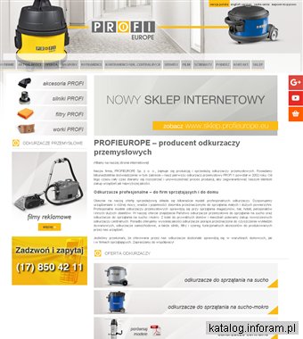 ProfiEurope odkurzacz przemysłowy na sucho