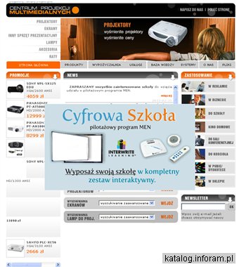 Centrum Projekcji Multimedialnych S.C. Sławecki i Woźniak - wypożyczalnia projektorów