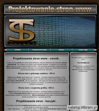 Projektowanie stron cennik