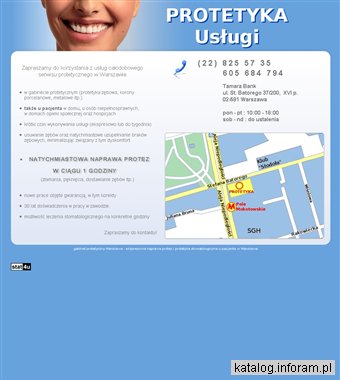 Usługi protetyczne - naprawa protez, całodobowy serwis protetyczny w Warszawie