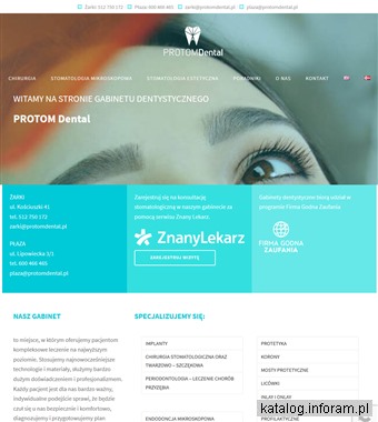 Kompleksowe leczenie zębów - Protom Dental