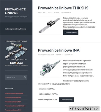Prowadnice-szynowe.pl - katalog prowadnic liniowych