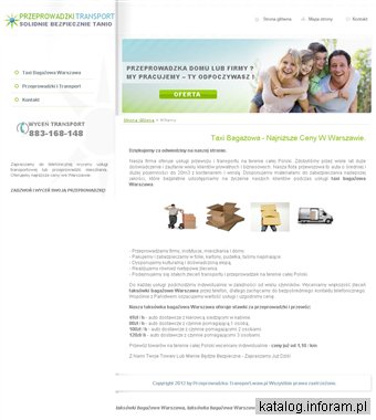 Taxi Bagażowa Warszawa