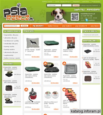 Internetowy sklep zoologiczny dla psów