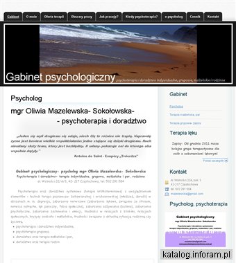 Psychoterapia Częstochowa - psycholog mgr O. Mazelewska