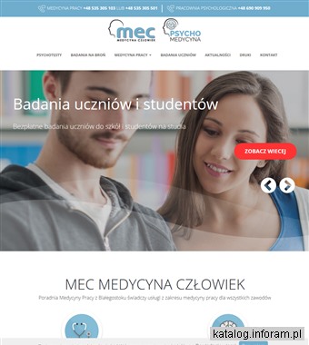 Kompleksowe badania na broń - MEC MEDYCYNA PRACY
