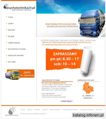 Psychotechnika24.pl - badania psychotechniczne - Warszawa