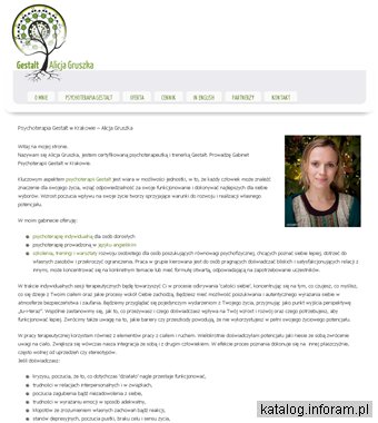 Alicja Gruszka - Psychoterapia Gestalt w Krakowie