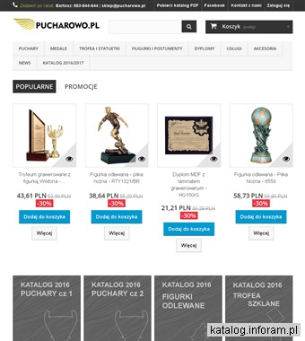Statuetki, medale, puchary, dyplomy i inne nagrody- Pucharowo pl