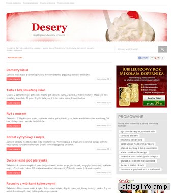 Desery - przepisy