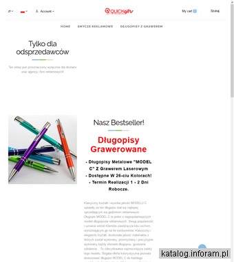 quickGIFTS profesjonalny producent smyczy reklamowych oraz długopisów reklamowych