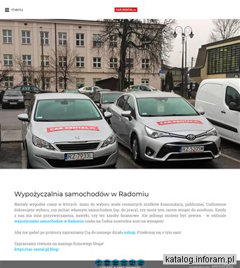 Wynajem aut w Radomiu