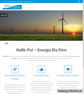 Sprzedaż energii elektrycznej - Rafik-Pol