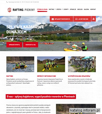 Spływy kajakowe Dunajcem - raftingpieniny.pl