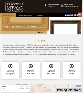 Ramy-oprawa.pl oprawianie luster