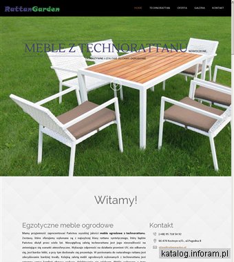 Meble ogrodowe z technorattanu