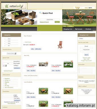 Meble ogrodowe ratanowe