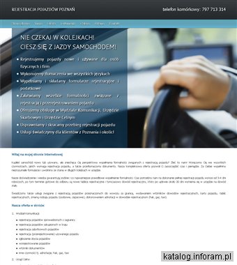 Rejestracje samochodu Poznań