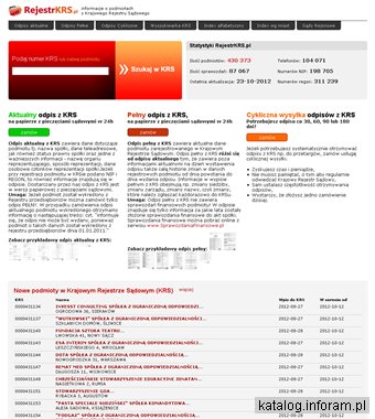 Cykliczny odpis z Krajowego Rejestru Sądowego